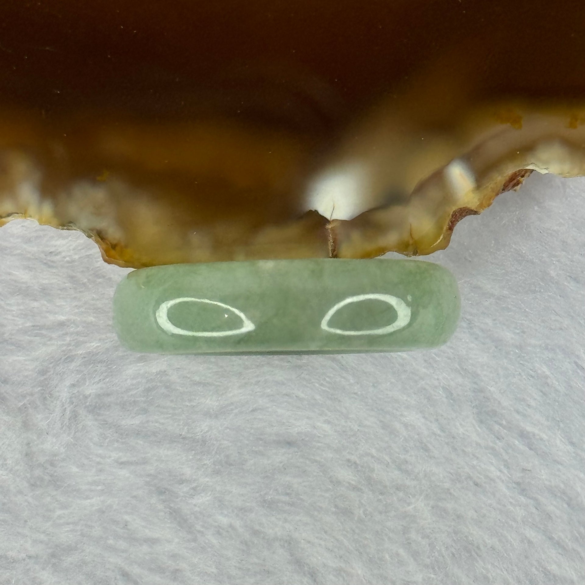 Type A Green Jadeite Ring 4.29g 6.1 by 4.0mm US7 HK15.5 - Huangs Jadeite and Jewelry Pte Ltd