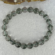 Very Good Grade Natural Green Phantom Quartz Beads Bracelet 23.28g 17cm 9.4mm 22 Beads - Huangs Jadeite and Jewelry Pte Ltd