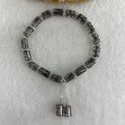 Natural Black Rutilated Quartz Lulu Tong Bracelet 16.33g 16.5cm 6.4mm 17 Lulu Tong - Huangs Jadeite and Jewelry Pte Ltd