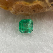 Natural Colombia Green Emerald (Beryl) Cut-Cornered Rectangular step cut 0.52ct 4.8 by 4.7 by 3.5mm - Huangs Jadeite and Jewelry Pte Ltd