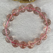 Natural Strawberry Quartz Bracelet 52.46g by 13.4mm by 16 Beads - Huangs Jadeite and Jewelry Pte Ltd