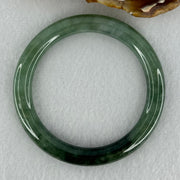 Type A Blueish Green Jadeite Bangle Internal Diameter 51.0mm 31.55g 8.0 by 8.3mm (Slight Internal Lines) - Huangs Jadeite and Jewelry Pte Ltd