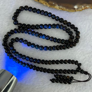 Natural Black Gold King Amber Beads Bracelet 天然黑金翁王琥珀手链 9.65g 50cm 5.0mm 118 Beads - Huangs Jadeite and Jewelry Pte Ltd