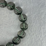 Very Good Grade Natural Green Phantom Quartz Beads Bracelet 39.25g 18cm 11.6mm 18 Beads - Huangs Jadeite and Jewelry Pte Ltd