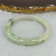 Type A Green Jadeite Bangle 23.55g Internal Diameter 49.3mm 8.4 by 6.3mm (Slight External Line) - Huangs Jadeite and Jewelry Pte Ltd