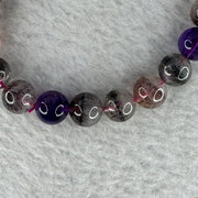 Natural Super 7 Crystal Bracelet 25.20g 9.8 mm 20 Beads - Huangs Jadeite and Jewelry Pte Ltd