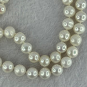 Natural Fresh Water White Pearl Necklace with S925 Sliver Clasps 天然淡水白珍珠项链 48.68g 8.8mm 46 Bead - Huangs Jadeite and Jewelry Pte Ltd