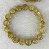 Good Grade Natural Golden Rutilated Quartz Beads Bracelet 天然金发晶珠手链 32.96g 16cm 11.2 mm 17 Beads - Huangs Jadeite and Jewelry Pte Ltd