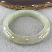 Natural Type Light Green Jadeite Bangle 58.51g Inner Diameter 55.6mm 11.8 by 9.4mm (Internal Line) - Huangs Jadeite and Jewelry Pte Ltd