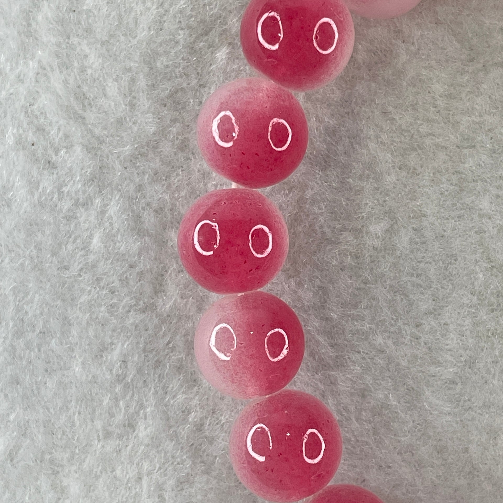 Dyed Agate Faceted Beads Bracelet 26.26g 15cm 10.6mm 19Beads - Huangs Jadeite and Jewelry Pte Ltd