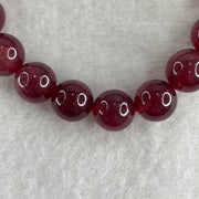 Natural Strawberry Quartz Beads Bracelet 27.62g 15.5cm 10.1mm 18 Beads - 12.3mm 1 Bead - Huangs Jadeite and Jewelry Pte Ltd