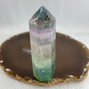 Natural Green and Purple Fluorite Quartz Tower Display 109.09g 91.6 by 31.1 by 26.0mm - Huangs Jadeite and Jewelry Pte Ltd