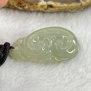 Type A  Green Jadeite Ruyi Pendent 12.13g 35.3 by 22.6 by 8.0mm - Huangs Jadeite and Jewelry Pte Ltd