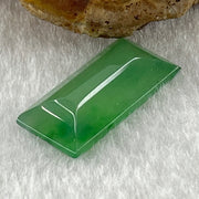 Type A Natural Icy Green Jadeite Rectangle Setting Stone 1.65g 21.9 by 10.5 by 3.7mm - Huangs Jadeite and Jewelry Pte Ltd