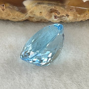 Natural Sky Blue Topaz Oval Shape 13.46ct 14.9 by 12.2 by 8.7mm - Huangs Jadeite and Jewelry Pte Ltd
