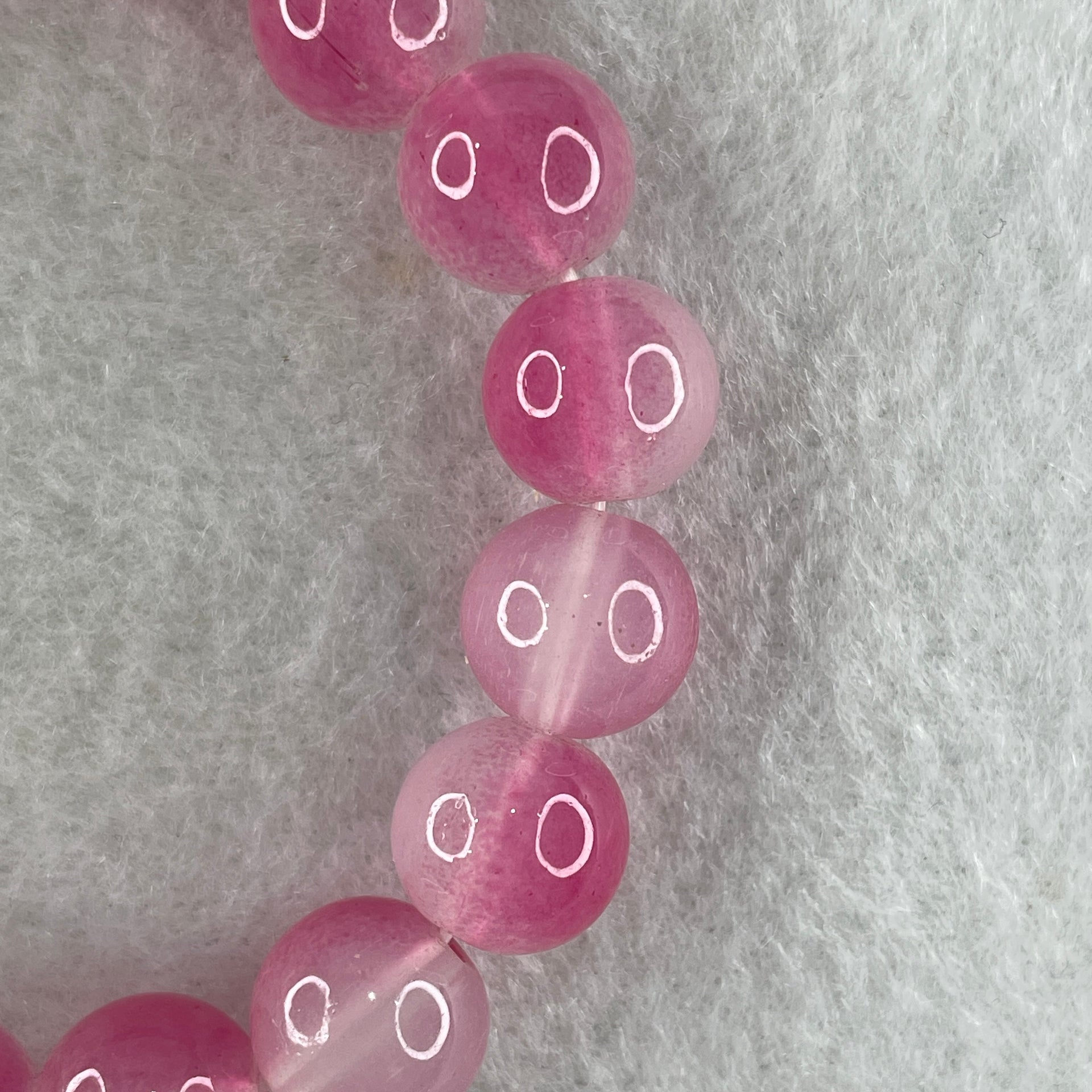 Dyed Agate Faceted Beads Bracelet 25.30g 15cm 10.3mm 19Beads - Huangs Jadeite and Jewelry Pte Ltd