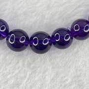 Very Good Grade Natural Amethyst Bracelet 18.35g 16cm 8.4mm 24 Beads - Huangs Jadeite and Jewelry Pte Ltd