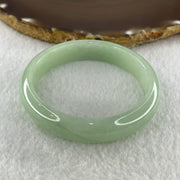 Natural Type A Jelly Full Light Green Jadeite Bangle 44.30g Inner Diameter 54.3mm 12.5 by 7.8mm (Internal Lines) - Huangs Jadeite and Jewelry Pte Ltd