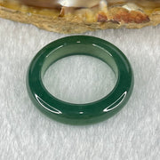 Type A Icy Blueish Green Jadeite Ring 3.86g 5.1 by 4.4mm US7.4 HK16.2 - Huangs Jadeite and Jewelry Pte Ltd