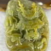 Type A Yellow Green Jadeite Dragon 91.14g 64.0 by 45.8 by 18.9mm - Huangs Jadeite and Jewelry Pte Ltd