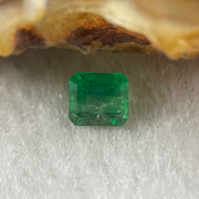 Natural Colombia Green Emerald (Beryl) Cut-Cornered Rectangular step cut 0.72ct 5.3 by 5.1 by 3.7mm - Huangs Jadeite and Jewelry Pte Ltd