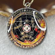 2026 Year of the Fire Horse Consecrated Six-pointed Seven Star Fortune Amulet for Luck Prosperity and Protection in Black string Key Chain 10.92g 31.7 by 7.1mm - Huangs Jadeite and Jewelry Pte Ltd