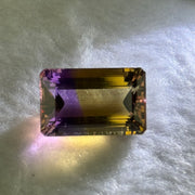 Natural Faceted Ametrine Parallelogram Shape 22.24ct 21.3 by 13.5 by 9.7mm - Huangs Jadeite and Jewelry Pte Ltd