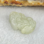 Type A Jelly Faint Green Jadeite Pixiu Charm 3.32g 19.7 by 11.8 by 7.2mm - Huangs Jadeite and Jewelry Pte Ltd