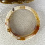 Natural Flower Agate Bangle 55.95g 21.3 by 5.7 mm Internal Diameter 54.1 mm - Huangs Jadeite and Jewelry Pte Ltd