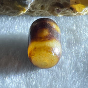 Natural Powerful Tibetan Old Oily Agate 3 Eyes Dzi Bead Heavenly Master (Tian Zhu) 三眼天诛 1.66g 12.9 by 8.8mm - Huangs Jadeite and Jewelry Pte Ltd