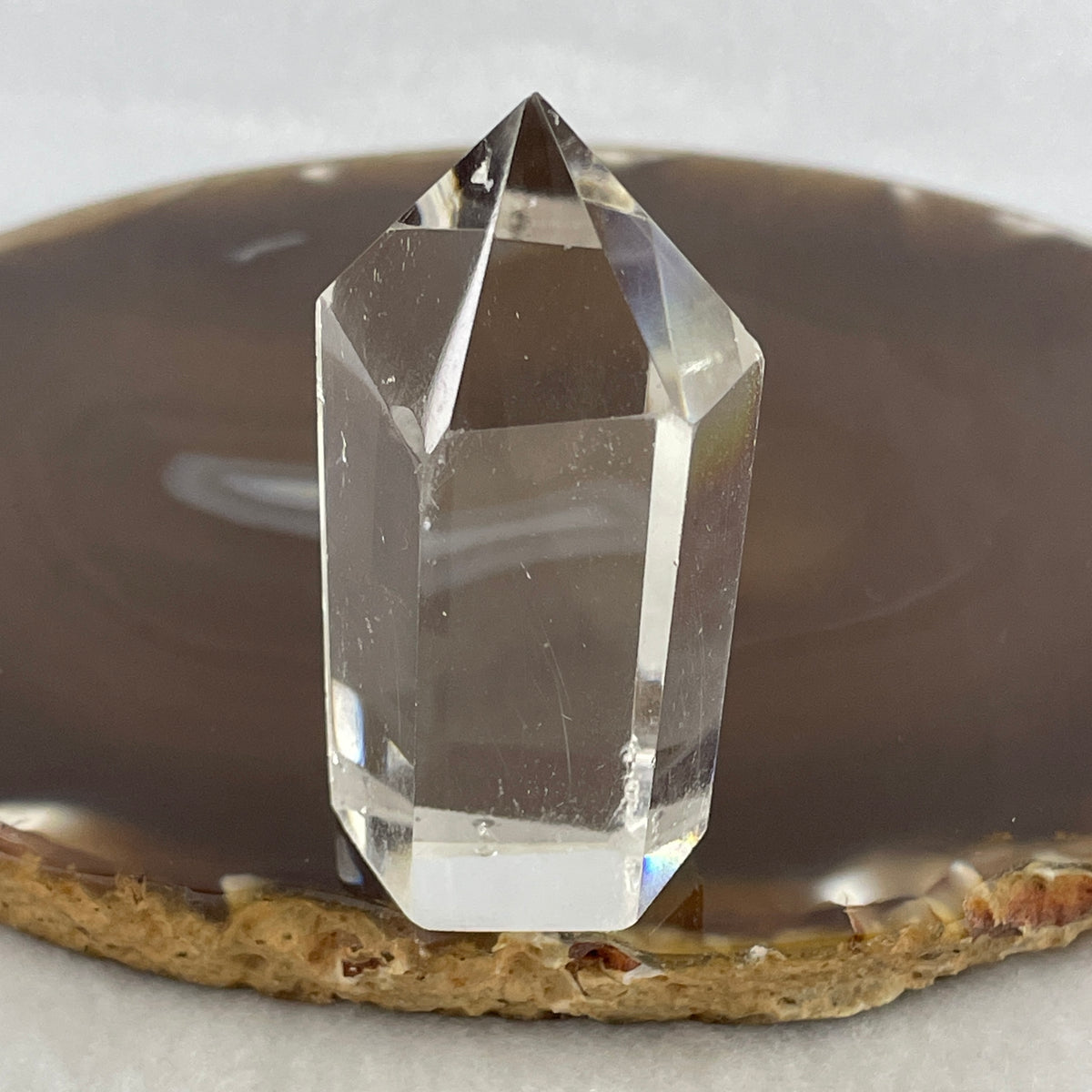 Good Grade Natural Clear Quartz Tower Display | (55.58g | 56.1 x 29.8 x 21.7mm | Healing Catalyst, "King of Crystals" Energy Focus & Space Purifier Tower, Feng Shui Energy Generator Catalyst)