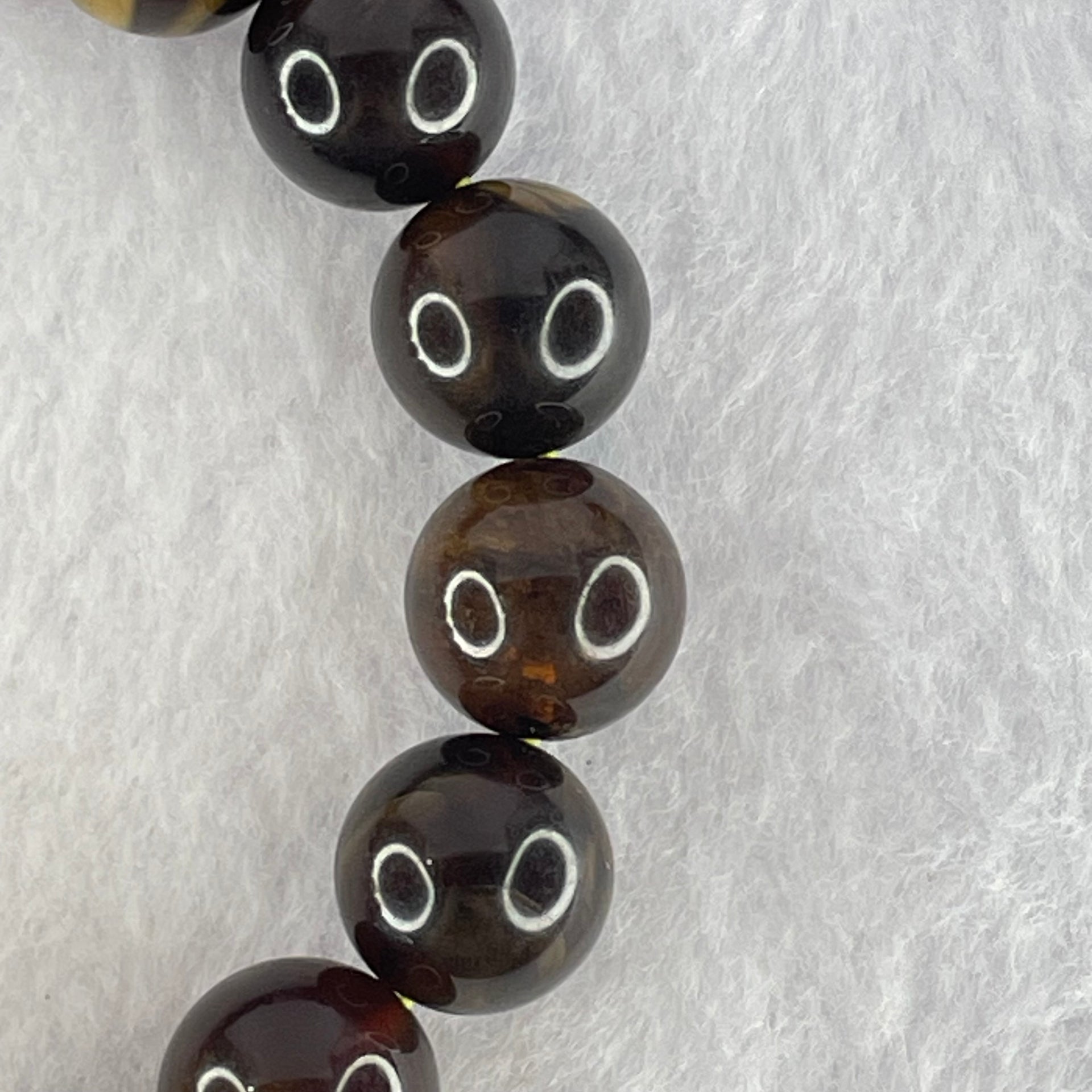 Natural Cognac Amber Beads Bracelet 17.69g 17cm 12.9mm 16 Beads - Huangs Jadeite and Jewelry Pte Ltd