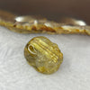 Good Grade Natural Golden Shun Fa Rutilated Quartz Pixiu Charm for Bracelet 天然金顺发水晶貔貅 6.38g 20.1 by 15.3 by 11.9mm - Huangs Jadeite and Jewelry Pte Ltd