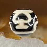 Natural Powerful Tibetan Old Oily Agate 4 Nectar Vessel Dzi Bead Heavenly Master (Tian Zhu) 花蜜容器天珠 1.44g 10.0 by 10.2mm - Huangs Jadeite and Jewelry Pte Ltd
