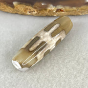 Natural Powerful Tibetan Old Oily Agate Patina Guiren Tairen Human Dzi Bead Totem Amulet Heavenly Master (Tian Zhu) 贵人天诛 8.66g 38.7 by 11.9mm - Huangs Jadeite and Jewelry Pte Ltd