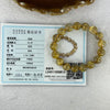 Good Grade Natural Golden Rutilated Quartz Beads Bracelet 天然金发晶珠手链 44.35g 18cm 12.4 mm 17 Beads - Huangs Jadeite and Jewelry Pte Ltd