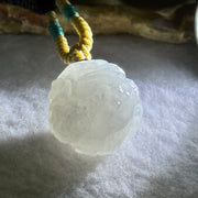Type A Faint Lavender Jadeite Dragon Ball Pendant 13.34g 19.2 by 18.9mm - Huangs Jadeite and Jewelry Pte Ltd