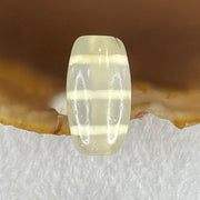 Natural Powerful Tibetan Old Oily Agate 3-Lines Dzi Bead Heavenly Master (Tian Zhu) 三行天诛 3.26g 19.5 by 10.6mm - Huangs Jadeite and Jewelry Pte Ltd