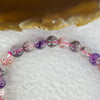 Natural Super 7 Crystal Bracelet 11.26g 6.8 mm 28 Beads - Huangs Jadeite and Jewelry Pte Ltd