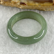 Type A Natural Green with Brownish Spot Jadeite Ring 2.87g 5.4 by 3.0mm US 7.5 HK 16.5 (Very Very Slight Internal Line) - Huangs Jadeite and Jewelry Pte Ltd