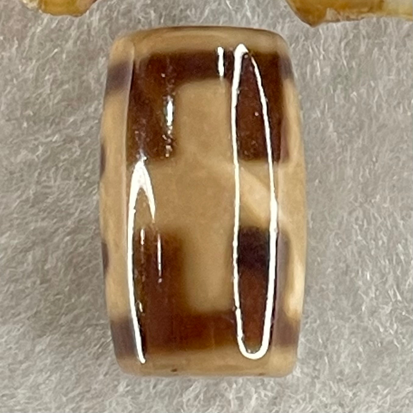 Natural Powerful Tibetan Old Oily Agate Patina Guiren Tairen Human Dzi Bead Totem Amulet Heavenly Master (Tian Zhu) 贵人天诛 4.86g 19.6 by 11.7mm - Huangs Jadeite and Jewelry Pte Ltd