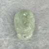 Type A Jelly Green with Faint Green Jadeite Ruyi 如意 6.13g 30.4 by 18.5 by 6.0mm - Huangs Jadeite and Jewelry Pte Ltd