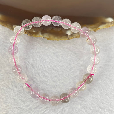 Natural super 7 Crystal Bracelet 15.56g 8.0mm 25beads - Huangs Jadeite and Jewelry Pte Ltd
