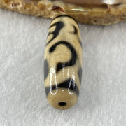 Natural Powerful Tibetan Old Oily Monkey Agate Dzi Bead Heavenly Master (Tian Zhu) 猴天珠 9.14g 37.8 by 12.5mm - Huangs Jadeite and Jewelry Pte Ltd