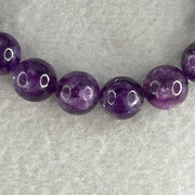 Certified Natural Purple Mica Jade Beads Bracelet 28.95g 15cm 10.3mm 18Beads - Huangs Jadeite and Jewelry Pte Ltd