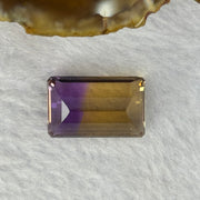 Natural Faceted Ametrine Parallelogram Shape 22.24ct 21.3 by 13.5 by 9.7mm - Huangs Jadeite and Jewelry Pte Ltd