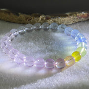 Very Very High Grade Transparent Natural Morganite Beryl Beads Bracelet 15.31g 15.5mm 7.8mm 25 Beads - Huangs Jadeite and Jewelry Pte Ltd