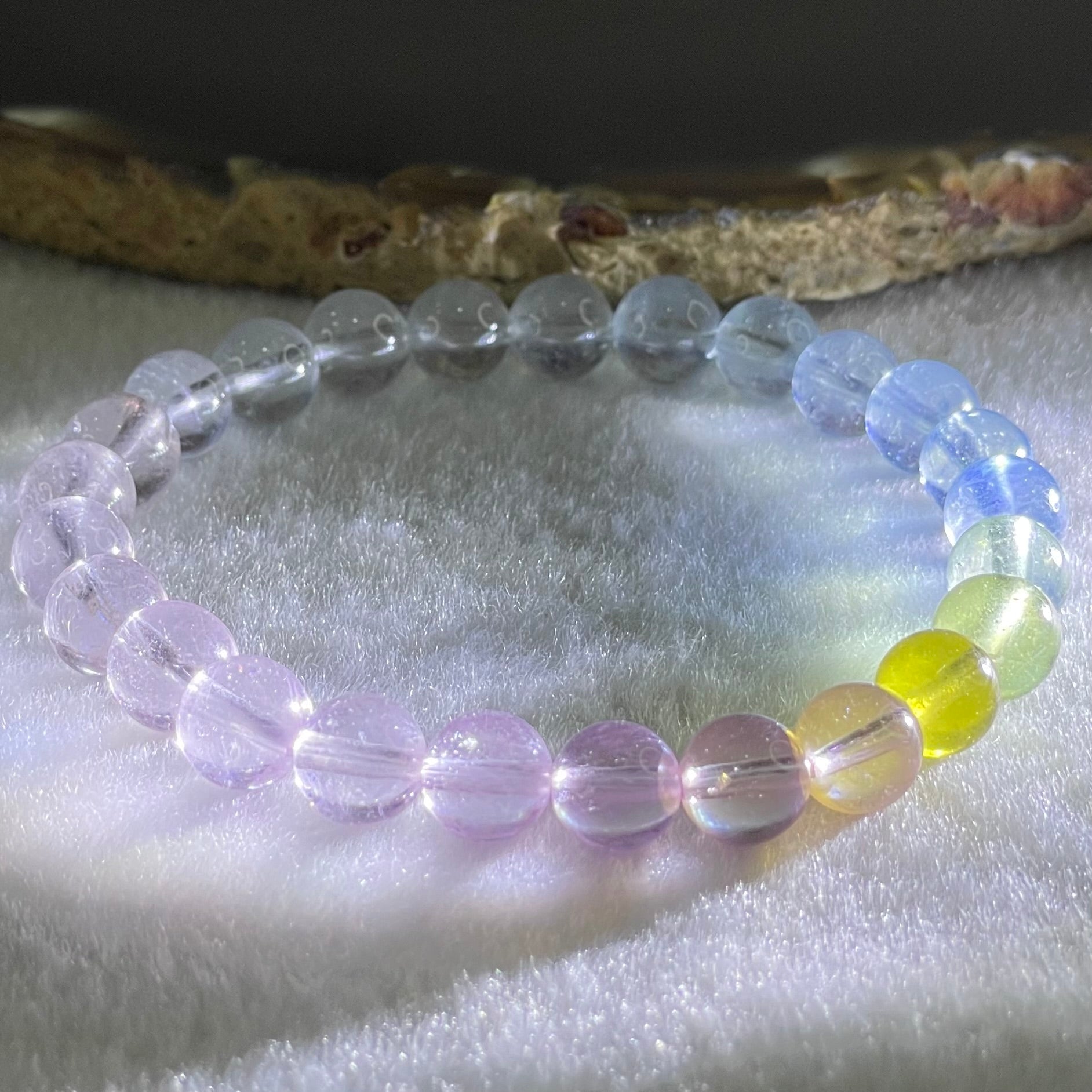 Very Very High Grade Transparent Natural Morganite Beryl Beads Bracelet 15.31g 15.5mm 7.8mm 25 Beads - Huangs Jadeite and Jewelry Pte Ltd