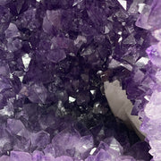 Natural Brazil Amethyst Cave with White Calcite and Cobalite 14,4494kg 320.0x175.0x330.0mm - Huangs Jadeite and Jewelry Pte Ltd