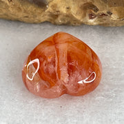 Natural Ferruginous Quartz Heart Shape Charm 1.81g 13.0 by 14.3 by 6.6mm - Huangs Jadeite and Jewelry Pte Ltd